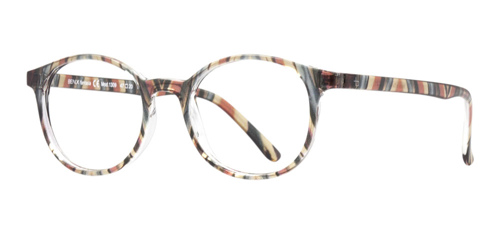 BENX FANTASIA Eyeglasses Teenage Man,Woman,Unisex Round Full-Rimmed Grilamid (TR90) Unfiltered BXFNTS 1309-C.21